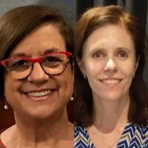Dr Wendy Freeman and Ms Maria Said, RN
